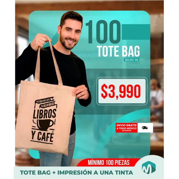 Paquete 100 tote bags personalizadas impresas una tinta promomich.png